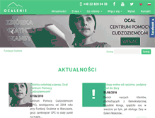 Tablet Screenshot of ocalenie.org.pl